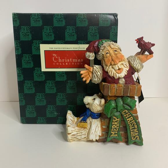 David Frykman Make Room for Santa Signed Christmas Figurine 2002 Event Piece - Picture 1 of 9